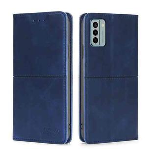 For Nokia G22 Cow Texture Magnetic Horizontal Flip Leather Phone Case(Blue)