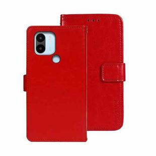 For Xiaomi Redmi A2+ idewei Crazy Horse Texture Leather Phone Case with Holder(Red)