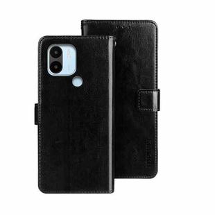 For Xiaomi Redmi A2+ idewei Crazy Horse Texture Leather Phone Case with Holder(Black)