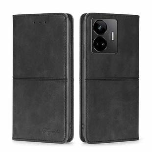 For Realme GT Neo 5 / GT3 / GT Neo 5 240W Cow Texture Magnetic Horizontal Flip Leather Phone Case(Black)