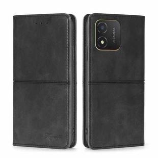 For Honor X5 4G Cow Texture Magnetic Horizontal Flip Leather Phone Case(Black)