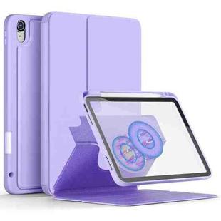 For iPad 10th Gen 10.9 2022 3-Fold Magnetic Leather Smart Tablet Case(Purple)