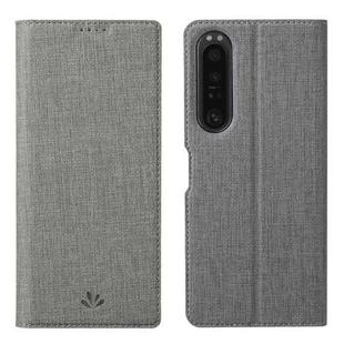 For Sony Xperia 1 V ViLi DMX Series Shockproof Magnetic Leather Phone Case(Grey)