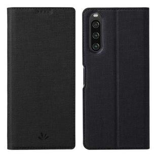 For Sony Xperia 10 V ViLi DMX Series Shockproof Magnetic Leather Phone Case(Black)