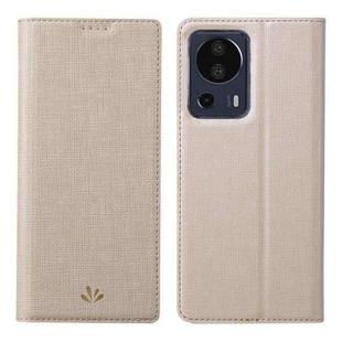 For Xiaomi 13 Lite ViLi DMX Series Shockproof Magnetic Leather Phone Case(Gold)