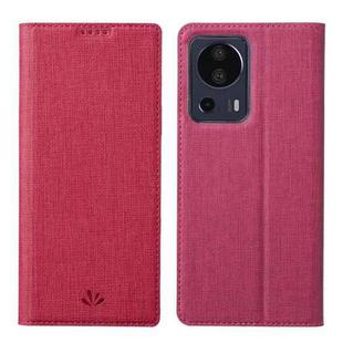 For Xiaomi 13 Lite ViLi DMX Series Shockproof Magnetic Leather Phone Case(Rose Red)