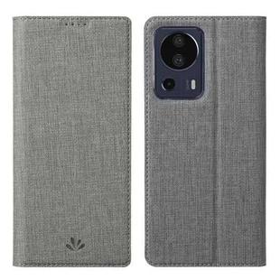 For Xiaomi 13 Lite ViLi DMX Series Shockproof Magnetic Leather Phone Case(Grey)