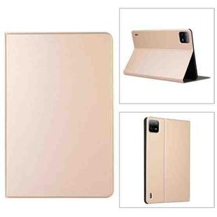 For Xiaomi Pad 6 / Pad 6 Pro Voltage Elastic Texture Flip Tablet Leather Case(Gold)