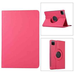 For Xiaomi Pad 6 / Pad 6 Pro 360 Degree Rotation Litchi Texture Leather Tablet Case(Rose Red)