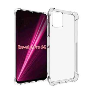 For T-Mobile Revvl 6 Pro 5G Shockproof Non-slip Thickening TPU Phone Case(Transparent)