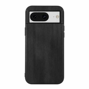 For Google Pixel 8 Yellow Cow Texture PU Phone Case(Black)