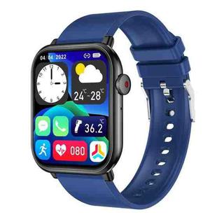 Gloryfit QX9 1.96 inch TFT Screen Smart Watch, Support Bluetooth Call/Blood Pressure Monitoring(Blue Black)