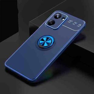 For Realme 10 Pro 5G Metal Ring Holder TPU Phone Case(Blue)