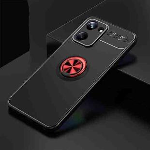 For Realme 10 Pro 5G Metal Ring Holder TPU Phone Case(Black+Red)