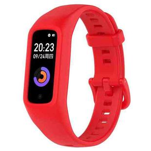 For Keep Band B2 Solid Color Integrated Silicone Watch Band(Red)