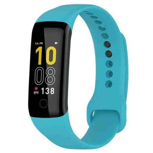 For Mambo Band 5 / 5S Solid Color Silicone Replacement Watch Band(Sky Blue)