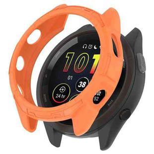 For Garmin Forerunner 265 Armor Hollow Watch Protective Case(Orange)