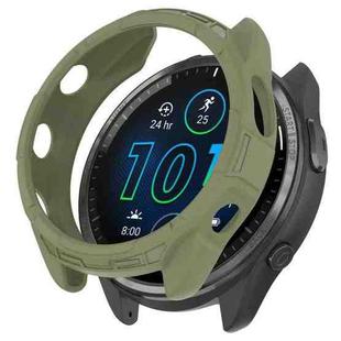 For Garmin Forerunner 965 Armor Hollow Watch Protective Case(Jungle Green)