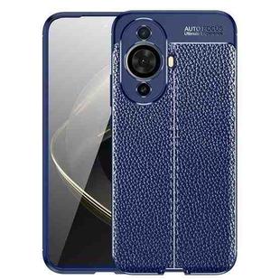 For Huawei Nova 11 Litchi Texture TPU Shockproof Phone Case(Blue)