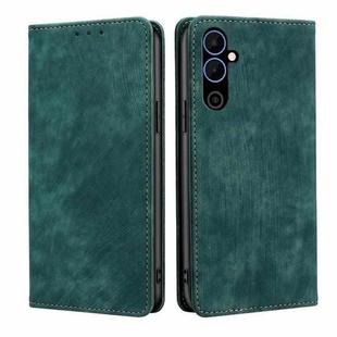 For Tecno Pova Neo 2 RFID Anti-theft Brush Magnetic Leather Phone Case(Green)