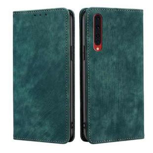 For Rakuten Big RFID Anti-theft Brush Magnetic Leather Phone Case(Green)