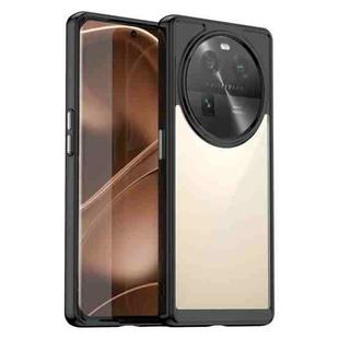 For OPPO Find X6 5G Colorful Series Acrylic + TPU Phone Case(Black)