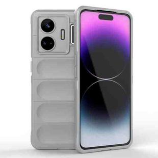 For Realme GT Neo 5 5G Magic Shield TPU + Flannel Phone Case(Grey)