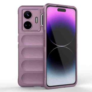 For Realme GT Neo 5 5G Magic Shield TPU + Flannel Phone Case(Purple)