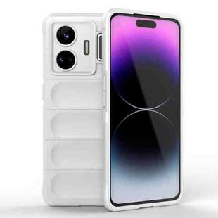 For Realme GT Neo 5 5G Magic Shield TPU + Flannel Phone Case(White)