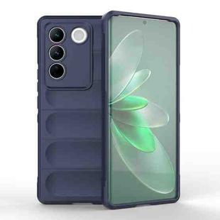 For vivo S16 Pro 5G Magic Shield TPU + Flannel Phone Case(Dark Blue)
