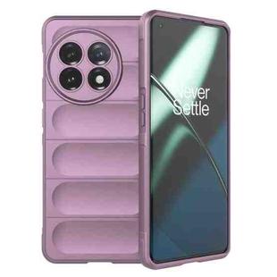 For OnePlus 11 5G Magic Shield TPU + Flannel Phone Case(Purple)