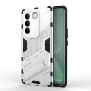 For vivo S16 Pro 5G Punk Armor 2 in 1 PC + TPU Shockproof Phone Case with Invisible Holder(White)