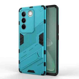 For vivo S16 Pro 5G Punk Armor 2 in 1 PC + TPU Shockproof Phone Case with Invisible Holder(Blue)