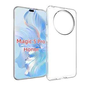 For Honor Magic5 Pro Waterproof Texture TPU Phone Case(Transparent)