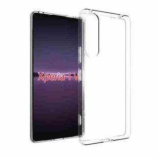 For Sony Xperia 1 V Waterproof Texture TPU Phone Case(Transparent)