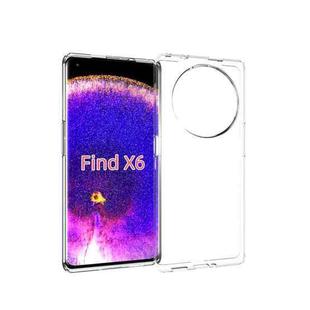 For OPPO Find X6 Waterproof Texture TPU Phone Case(Transparent)