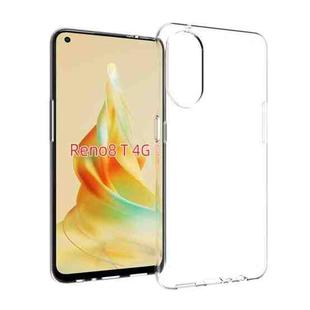 For OPPO Reno8 T 4G Waterproof Texture TPU Phone Case(Transparent)