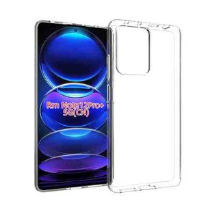 For Xiaomi Redmi Note 12 Pro+ 5G China Waterproof Texture TPU Phone Case(Transparent)