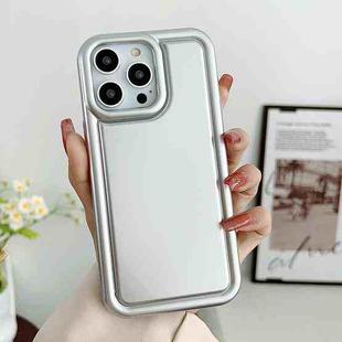 For iPhone 13 Car Painted Airbag TPU Phone Case(Silver)