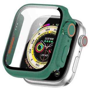 For Apple Watch Series SE 2 / 6 / SE / 5 / 4 40mm Tempered Film + PC Integrated Watch Protective Case(Green)