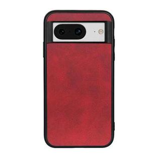 For Google Pixel 8 Two-color Calf Texture Shockproof Phone Case(Red)