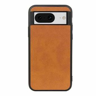For Google Pixel 8 Two-color Calf Texture Shockproof Phone Case(Brown)