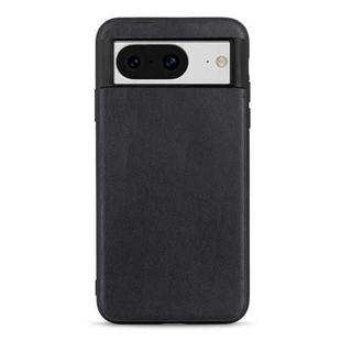 For Google Pixel 8 Lambskin Texture Genuine Leather Phone Case(Black)