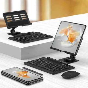 For Huawei Mate X3 GKK Magnetic Folding Keyboard Bracket Set, Keyboard + Holder + Pen + Mouse + Phone Case(Black)