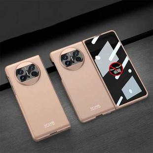 For Huawei Mate X3 GKK Peep-proof Integrated Ultra-thin Full Coverage Phone Flip Case(Gold)