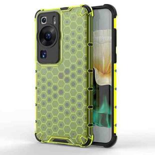 For Huawei P60 / P60 Pro Honeycomb Phone Case(Green)