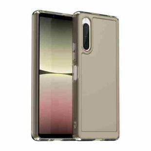 For Sony Xperia 10 V Candy Series TPU Phone Case(Transparent Grey)