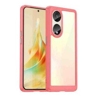 For OPPO A1 Pro 5G Colorful Series Acrylic + TPU Phone Case(Red)