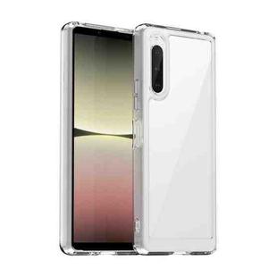 For Sony Xperia 10 V Colorful Series Acrylic + TPU Phone Case(Transparent)