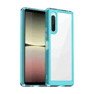 For Sony Xperia 10 V Colorful Series Acrylic + TPU Phone Case(Transparent Blue)